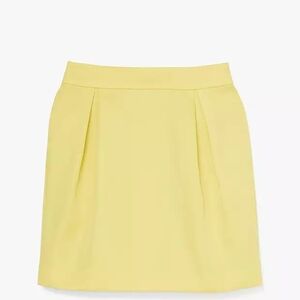 Kate Spade *Duchess Satin Pencil Skirt*Yellow